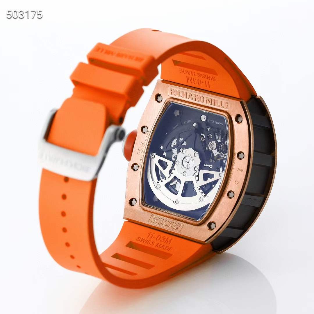 리차드밀 2023 RM011 FM 오렌지스트랩 시계 워치